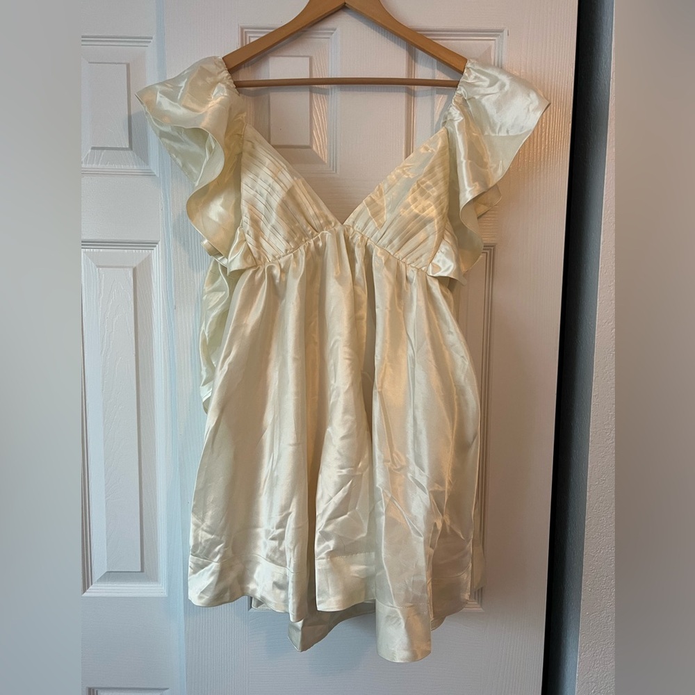 Off white babydoll dress, new with tags